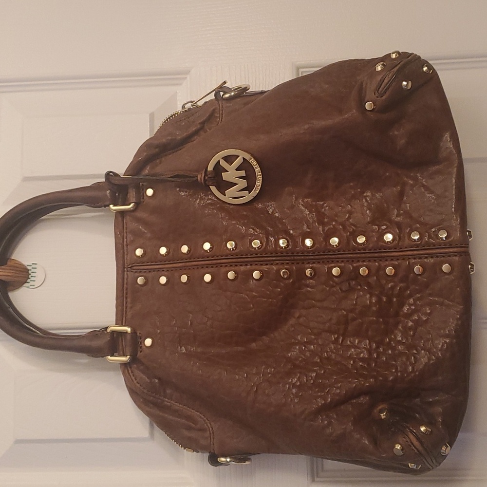 Michael Kors Bedford studded satchel